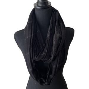 ECHO Black Silver Shimmer Infinity Scarf